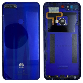 Huawei Y7 2018 takaakkukansi (sininen) (käytetty grade B, alkuperäinen)