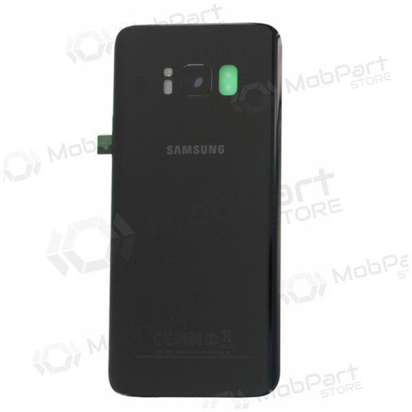 Samsung G950F Galaxy S8 takaakkukansi musta (Midnight black) (käytetty grade C, alkuperäinen)