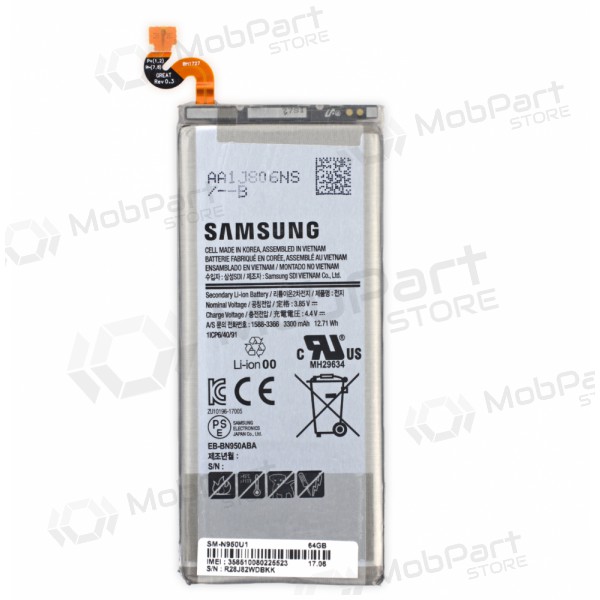 Samsung N950F Galaxy Note 8 paristo / akku (BBN950ABE) (3300mAh) (service pack) (alkuperäinen)