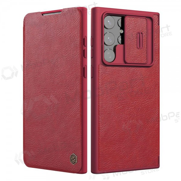 Puhelinkotelo / suojakotelo Nillkin Qin Pro Leather Samsung S916 S23 Plus 5G punainen