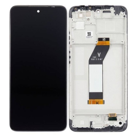 Xiaomi Redmi 10 2021 näyttö (musta) (kehyksellä) (Premium)