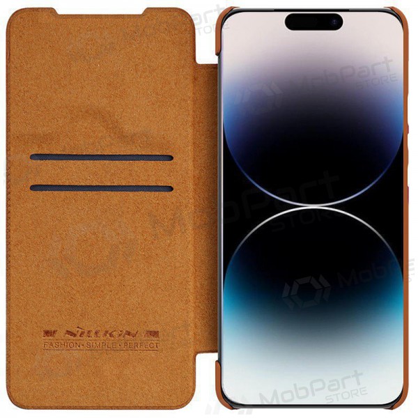 Puhelinkotelo / suojakotelo Nillkin Qin Pro Leather Samsung A546 A54 5G ruskea