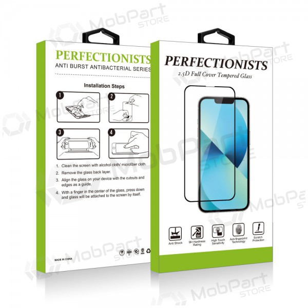 LCD apsauginis stikliukas 2.5D Perfectionists Apple iPhone 15 musta