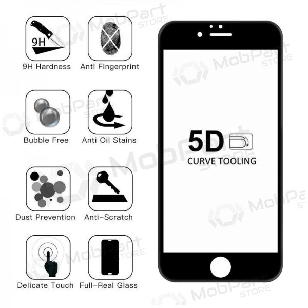 LCD apsauginis stikliukas 5D Full Glue Samsung A256 A25 5G musta