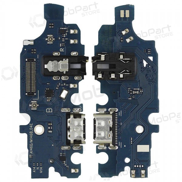 Samsung A146B Galaxy A14 5G (2023) latauspistorasian ja mikrofonin liitin (latausliitin) (service pack) (alkuperäinen)