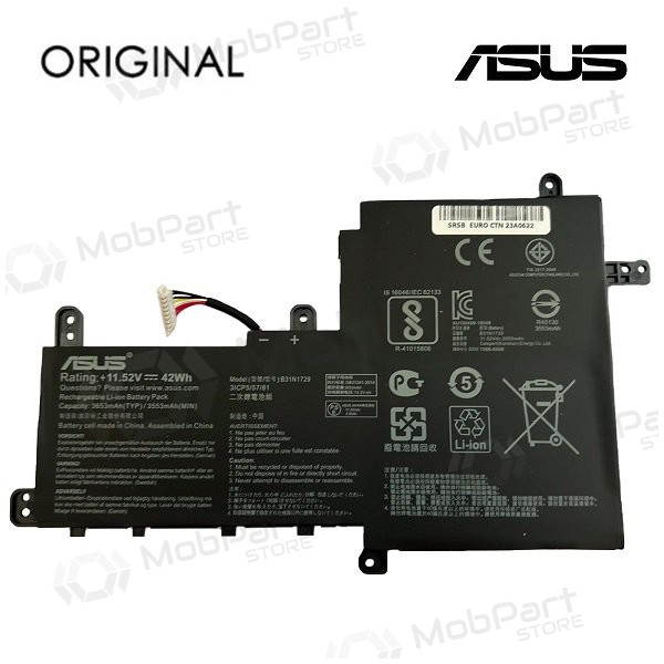 ASUS B31N1729, 3653mAh kannettavan tietokoneen akku - PREMIUM