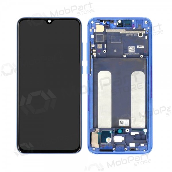 Xiaomi Mi 9 Lite näyttö (sininen) (kehyksellä) (service pack) (alkuperäinen)