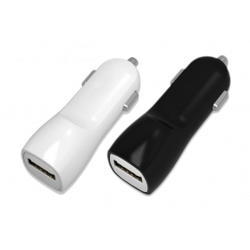Laturi automobilinis Tellos USB (dual) (1A+2A) (valkoinen)
