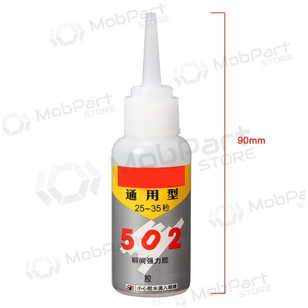 Yleiskäyttöinen liima 502 15ml Cyanoacrylate (fast fixation)