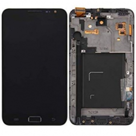 Samsung N7000 Galaxy Note näyttö (musta) (kehyksellä) (service pack) (alkuperäinen)