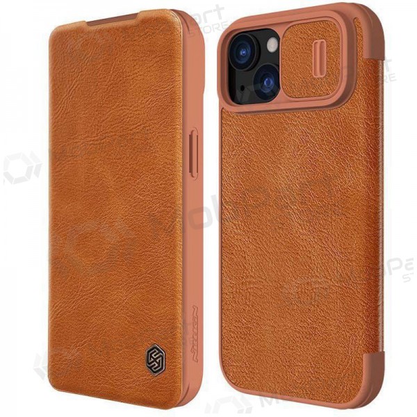 Apple iPhone 14 Pro suojakotelo „Nillkin Leather“ (ruskea)