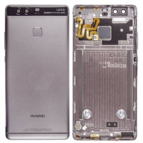 Huawei P9 takaakkukansi harmaa (Titanium Grey) (käytetty grade C, alkuperäinen)