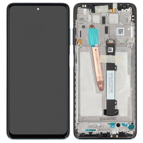 Xiaomi Poco X3 Pro / X3 / X3 NFC näyttö (musta) (kehyksellä) (Premium)