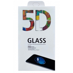 Samsung G973 Galaxy S10 näytön panssarilasi "5D Full Glue" (sormenjälkireiällä)