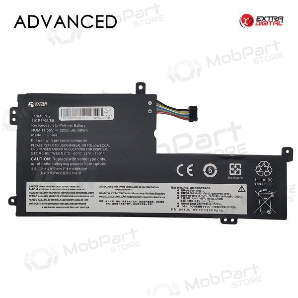 LENOVO L18M3PF2, 3250mAh kannettavan tietokoneen akku, Advanced