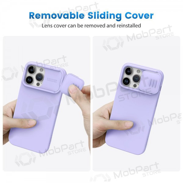 Apple iPhone 14 Pro suojakuori „Nillkin Silicone“ (šviesiai violetti)