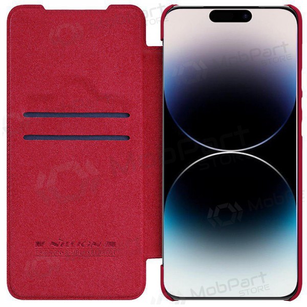 Puhelinkotelo / suojakotelo Nillkin Qin Leather Samsung A346 A34 5G punainen