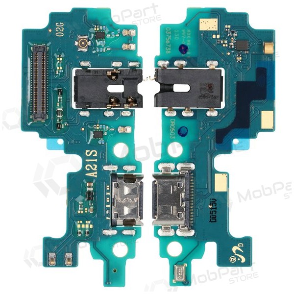 Samsung A217 Galaxy A21s 2020 latauspistorasian ja mikrofonin liitin (latausliitin) (service pack) (alkuperäinen)