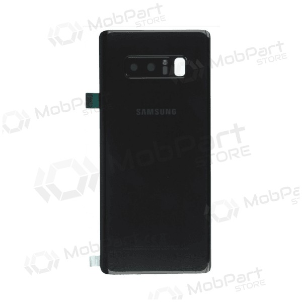 Samsung N950F Galaxy Note 8 takaakkukansi musta (Midnight Black) (käytetty grade A, alkuperäinen)