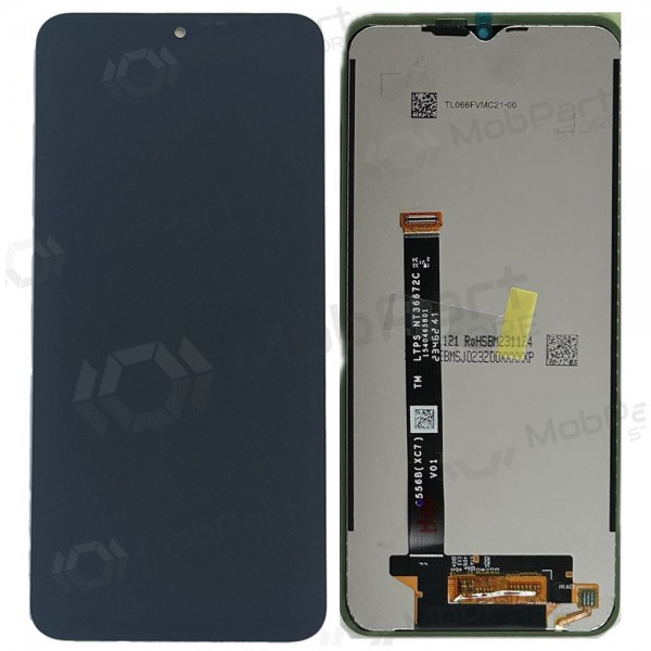 Ekranas Samsung G556 Xcover 7 5G su lietimui jautriu stikliuku Black alkuperäinen (service pack)