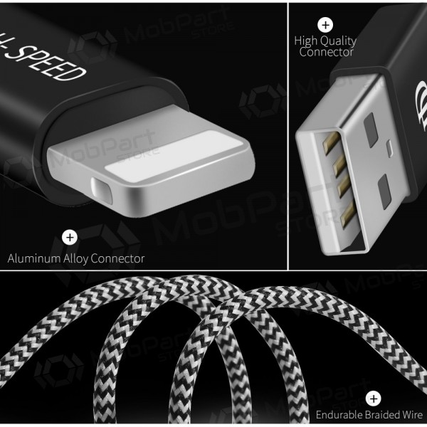 USB kaapeli Dux Ducis K-ONE Lightning FastCharging 2.0m