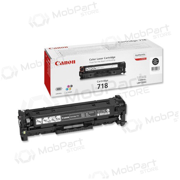 Canon CRG 718 (2662B002) musta kasetti lasertulostimille, 3400 sivut.